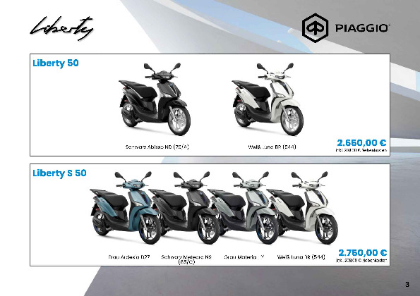 Preisliste PIAGGIO 02/2026